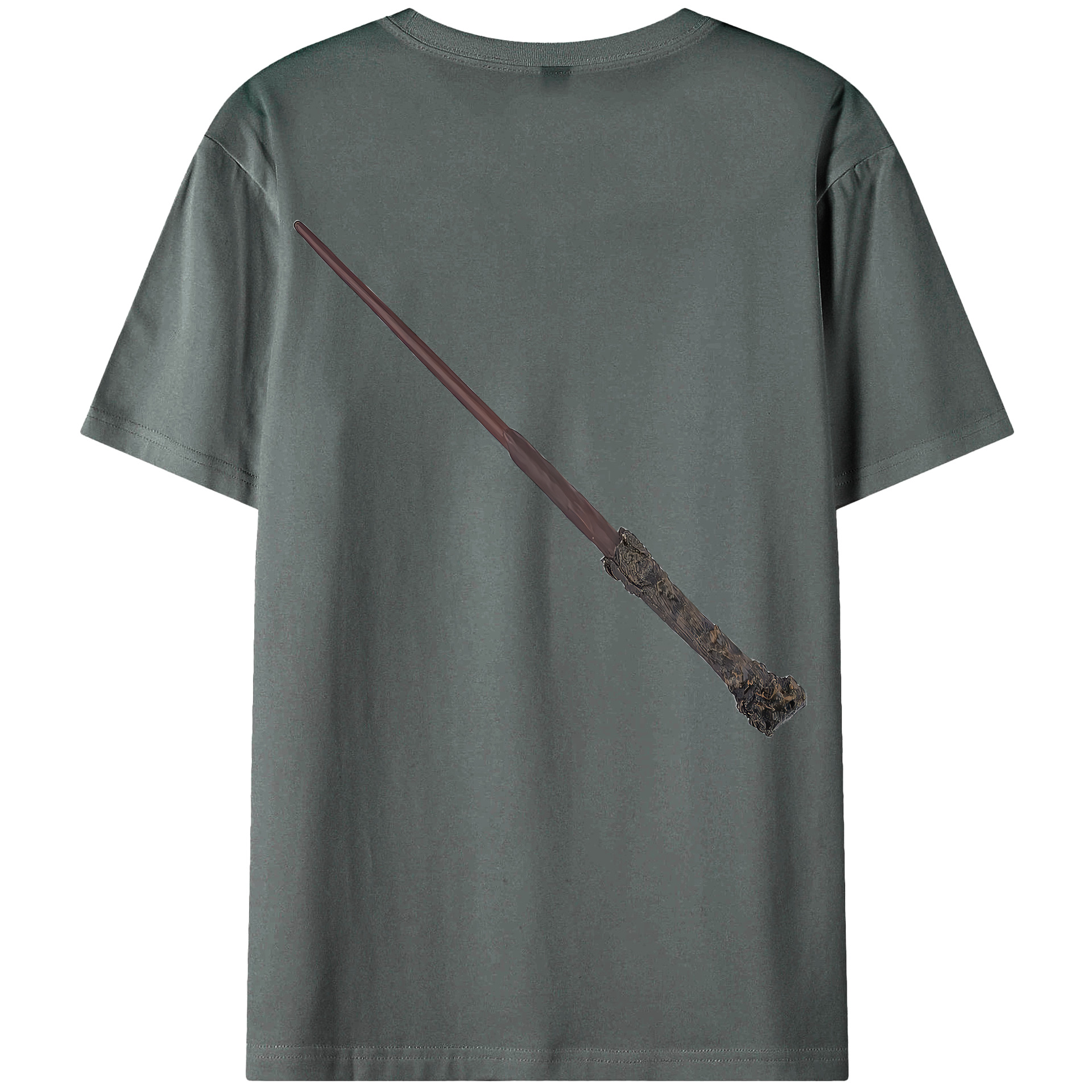 （画像用） Harry Potter ハリー・ポッターシリーズ 綿100％ メンズ半袖Tシャツ（バックプリント） 通気性